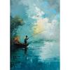 Wave Lighthouse Girl Surfing Canvas Painting Palm Tree Print Wall Art Picture Living Room Decor Sea Beach Poster Ocean Ship Boat