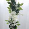 Artificial Flower Swag Set for Wedding Welcome Signs Floral Decorations Faux Wedding Arch Flowers