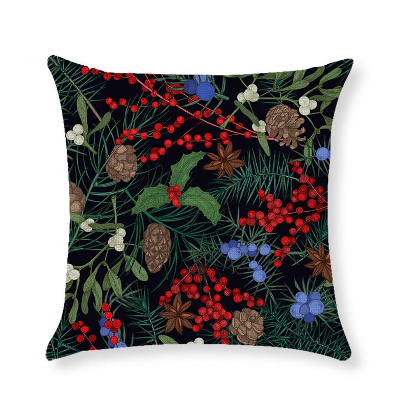Home Christmas Throw Pillow Cover Holiday Home Cushion Cushion Cover Sofa Side Sleeping
