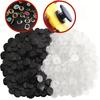 100Pcs Round Buckle Shoe Charms Croc DIY Accesseries Plastic Button For Hole Shoes Garden Shoe Diy Croc Fastener Accessories