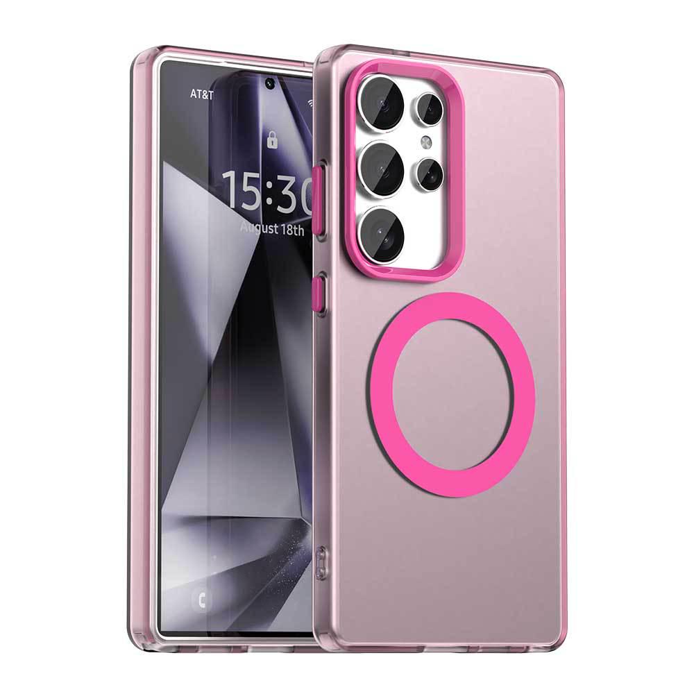 Frosted Magnetic Phone Case for Samsung S26 Ultra - Compatible with S24/S23, Skin-like Design, New Model A57.