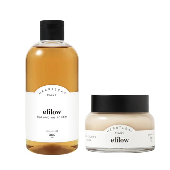 efilow Heartleaf calming Cream 70ml & Heartleaf Balanc Toner 300ml