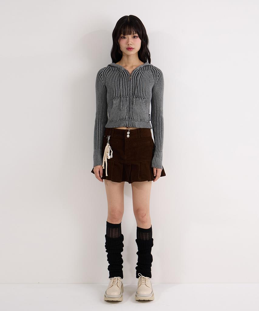 Andy Other Brown Corduroy Mini Skirt