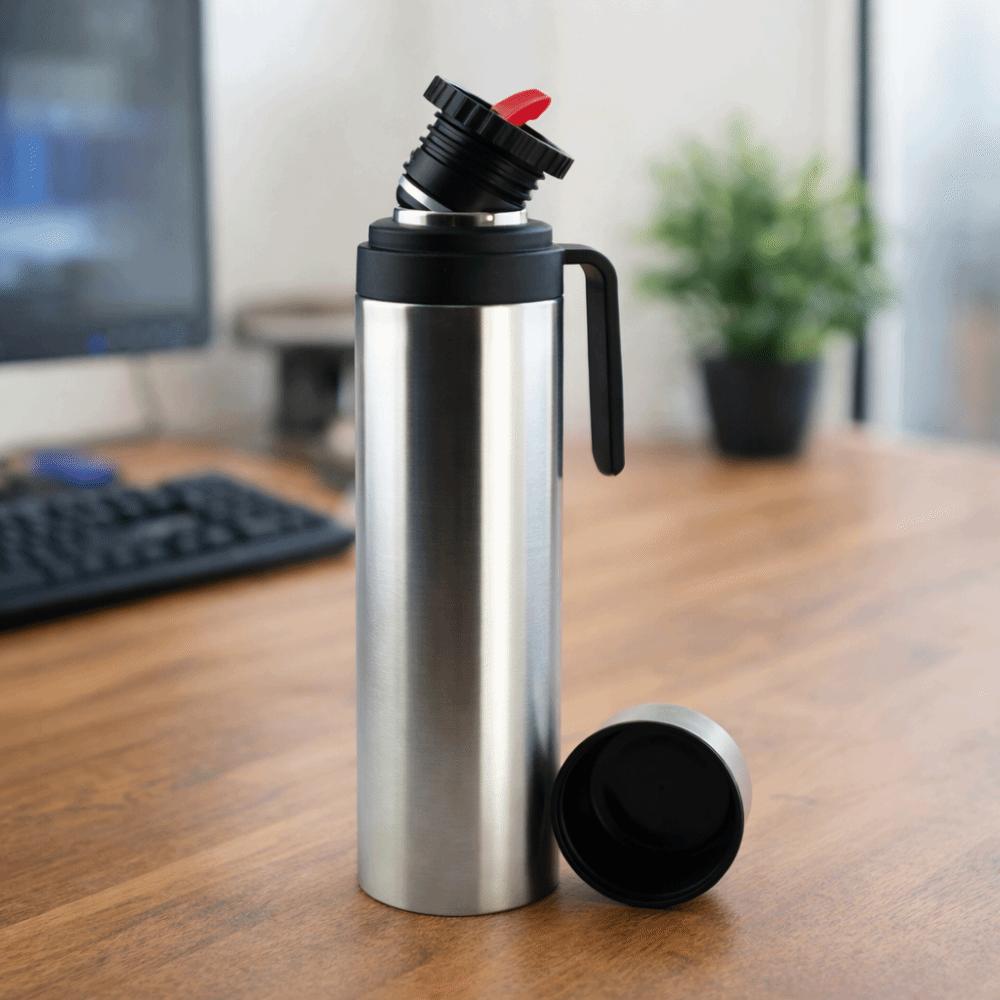 Termo Botella para Yerba Mate de Acero Inoxidable Doble Pared Aislado Botella de Agua Taza Térmica Viaje