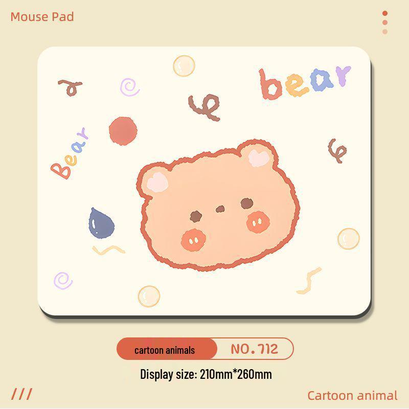 Cute Cartoon Mouse Pad with Hand Rest - Small & Thick for Desktop & Laptop