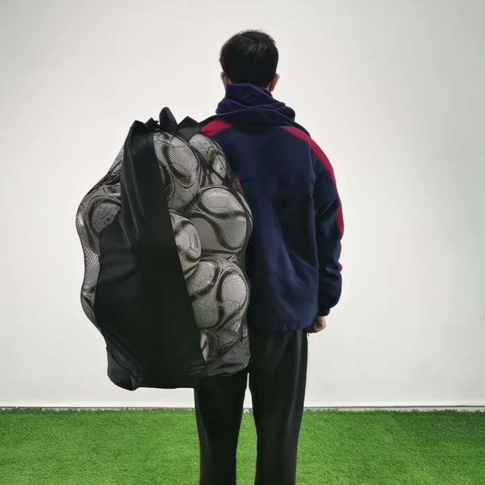 Große Kapazität Bälle Trage Schultertasche Strapazierfähig Basketballs Netztasche Camping
