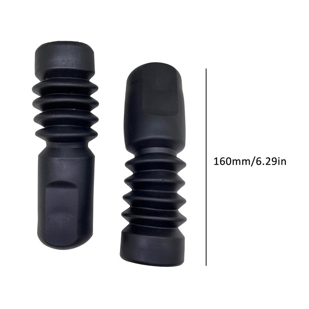 Универсальные 2 шт. Резиновые Защитники для Мотоцикла Пыльники Передней Вилки Сапожки Гетры для Мотоцикла чёрный