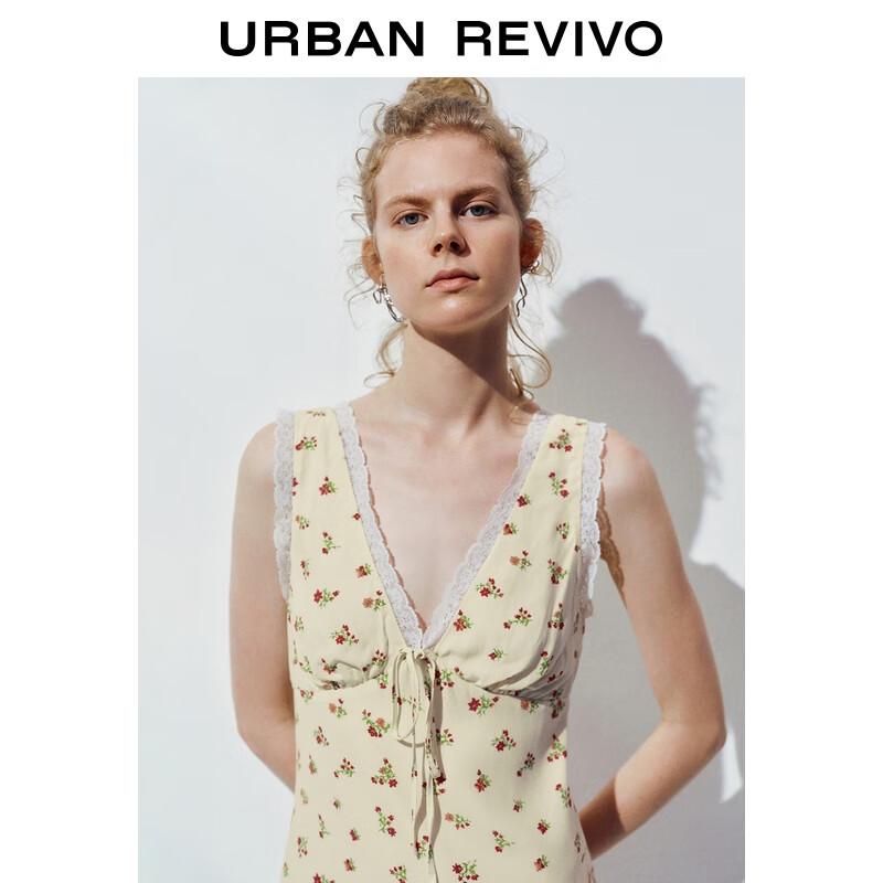 UR Women's Floral Lace Trim Mini Dress