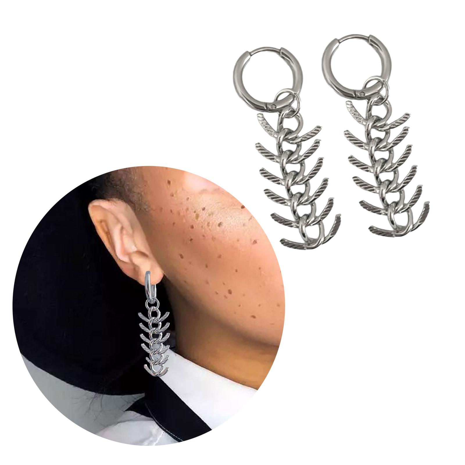 

Уникальное металлическое ожерелье/серьги Элегантная подвеска-шип Цепочка для ключицы/Серьги-капли Регулируемая длина Цепочка для шеи Аксессуар 1