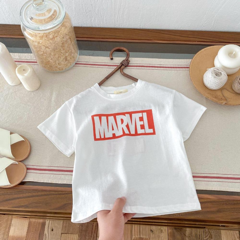 

Summer Fashion Round Neck T-shirt Children s And Boys Clothing White Short Sleeved T-shirt Children s Clothing Baby Top 100