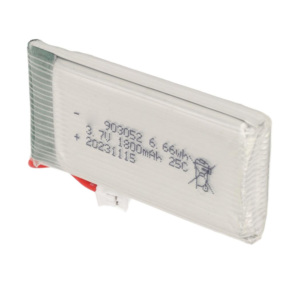 903052 Drone Lithium Battery 3.7V 1800mAh 25C High Speed with PH2.0 Plug Drone Li Polymer Battery for X5SW Drone