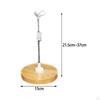 Adjustable Size Clip Doll Stand, Round Wooden Base, Support, Stable Display Stand