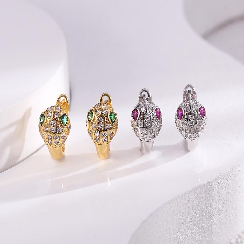 High-End Fashion Geometric Earrings Collection: Electroplated Simple All-Match Commuter Earrings