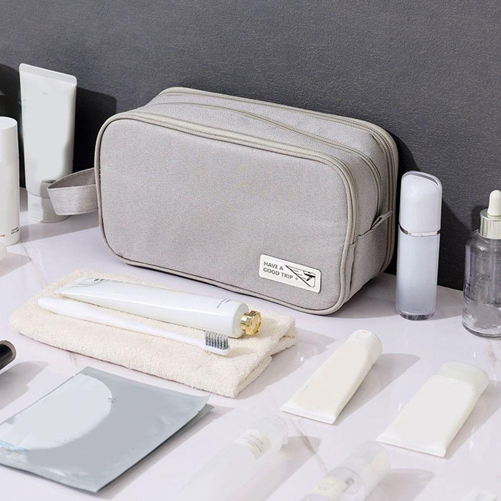 Large Capacity Travel Makeup Bag Dry Wet Separation Beauty Wash Pouch  Bathroom Organizer