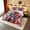 3 Piece Bedding Set Michael Olise Bayern Munich Soccer Star Red Graphic Football Athlete Print for Fan Gift