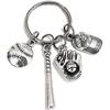Baseball Key Chains Alloy Baseball Caps Gloves Cool And Unique Sports Bags And Fashionable Key Pendants For Car Keys 4