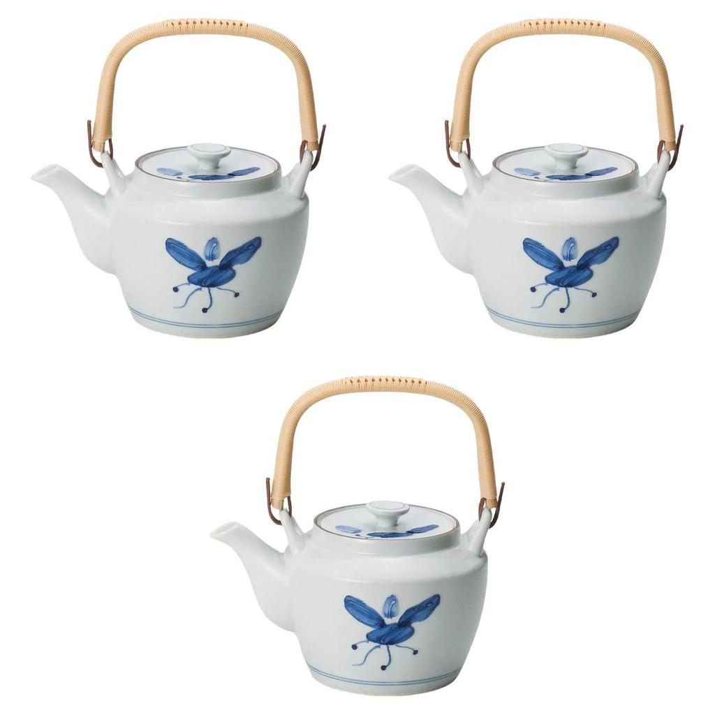Set of 3 Manryo M10 Teapots Arita Ware Teapots Arita Ware Setomonohonpo [17×15cm 2000cc]