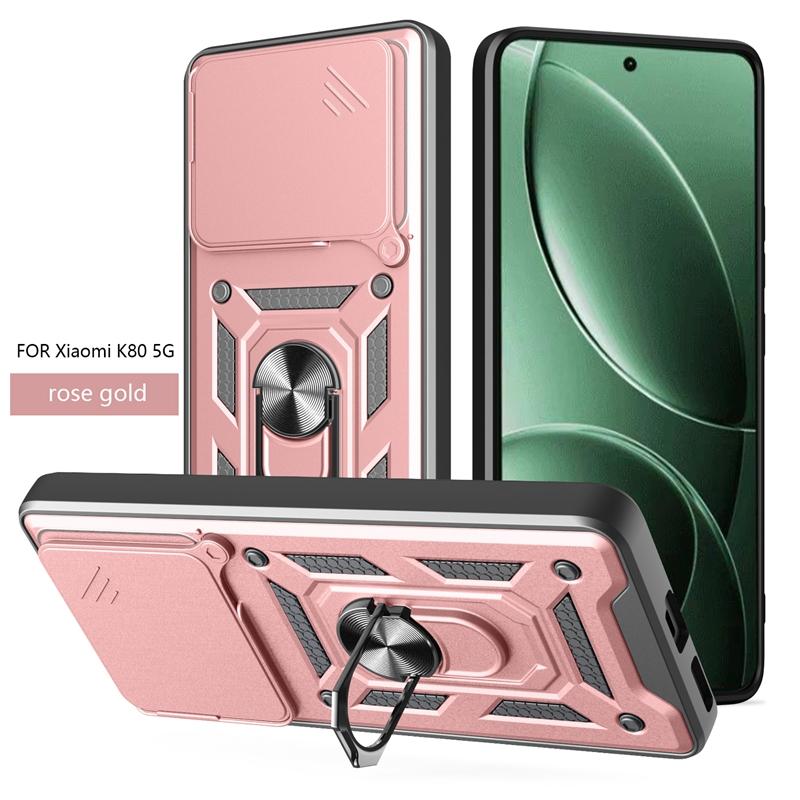 

Для чехла POCO F7 Pro Автомобильный магнитный держатель-кольцо Подставка Чехол для телефона Для Xiaomi Mi Poco F7 Pro F7Pro Слайдер Камеры Бронированная Задняя Крышка For POCO F7 Pro