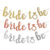 Bachelor Party Theme Decoration Wedding Arrangement Diamond Ring Wedding Dress Glitter Pulling Flag Latte Flower
