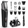 Cordless Hair Clippers for Men Multifunctional 5In1 Beard Nose Shaver with LED Digital Display