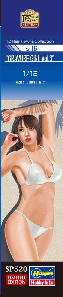 Hasegawa Real Figure Collection Gravure Girl Unpainted Resin Kit SP520 1/12 No.16 Vol.3
