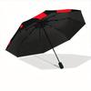 NARUTO Automatic Folding Umbrella with Sturdy Iron Frame, Portable Compact Travel Umbrella All-Season Use Parties 0807041