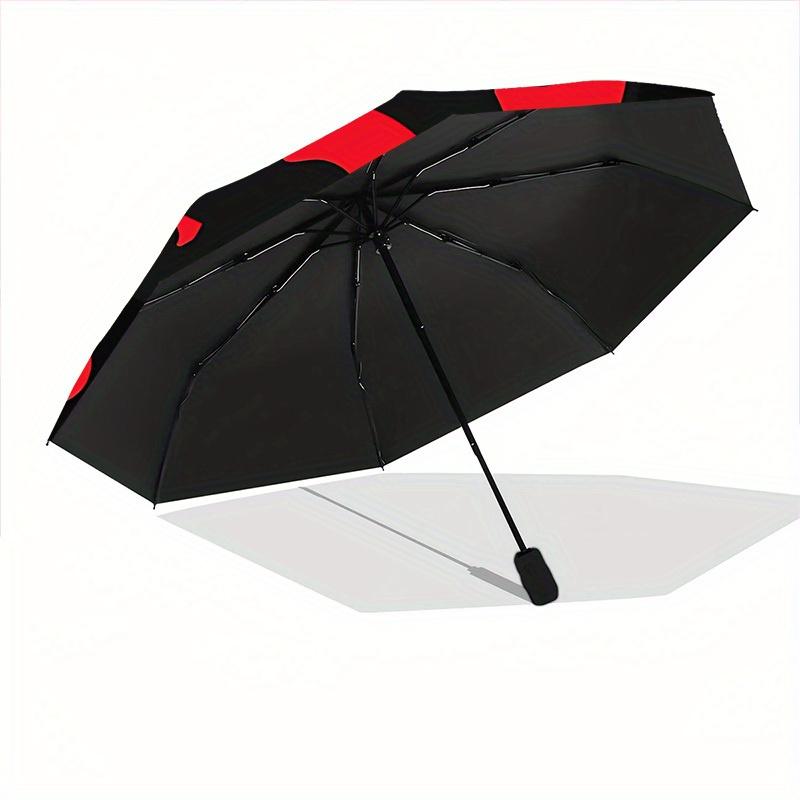 NARUTO Automatic Folding Umbrella with Sturdy Iron Frame, Portable Compact Travel Umbrella All-Season Use Parties 0807041