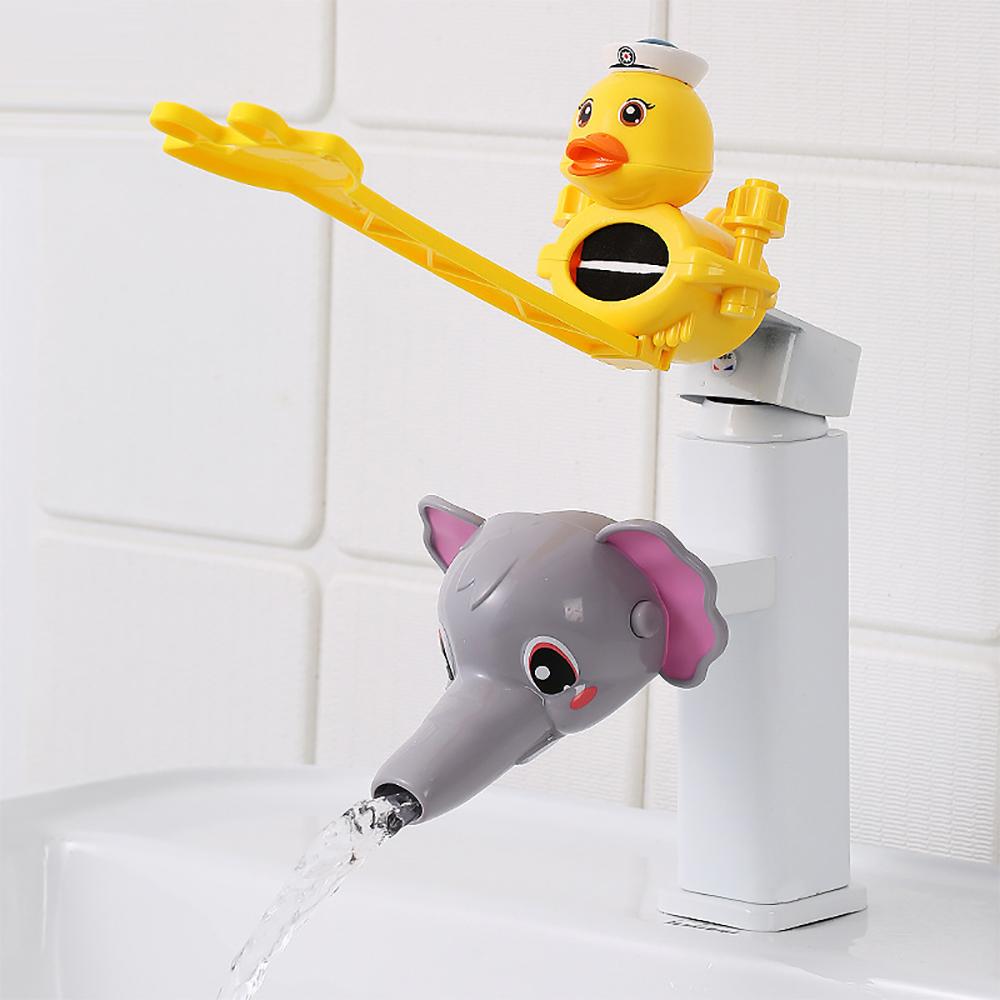 Cartoon Faucet Extender Duck Elephant Convenient Device for Baby Washing Faucet Extender For Kids Hand Washing In Bathroom Sink