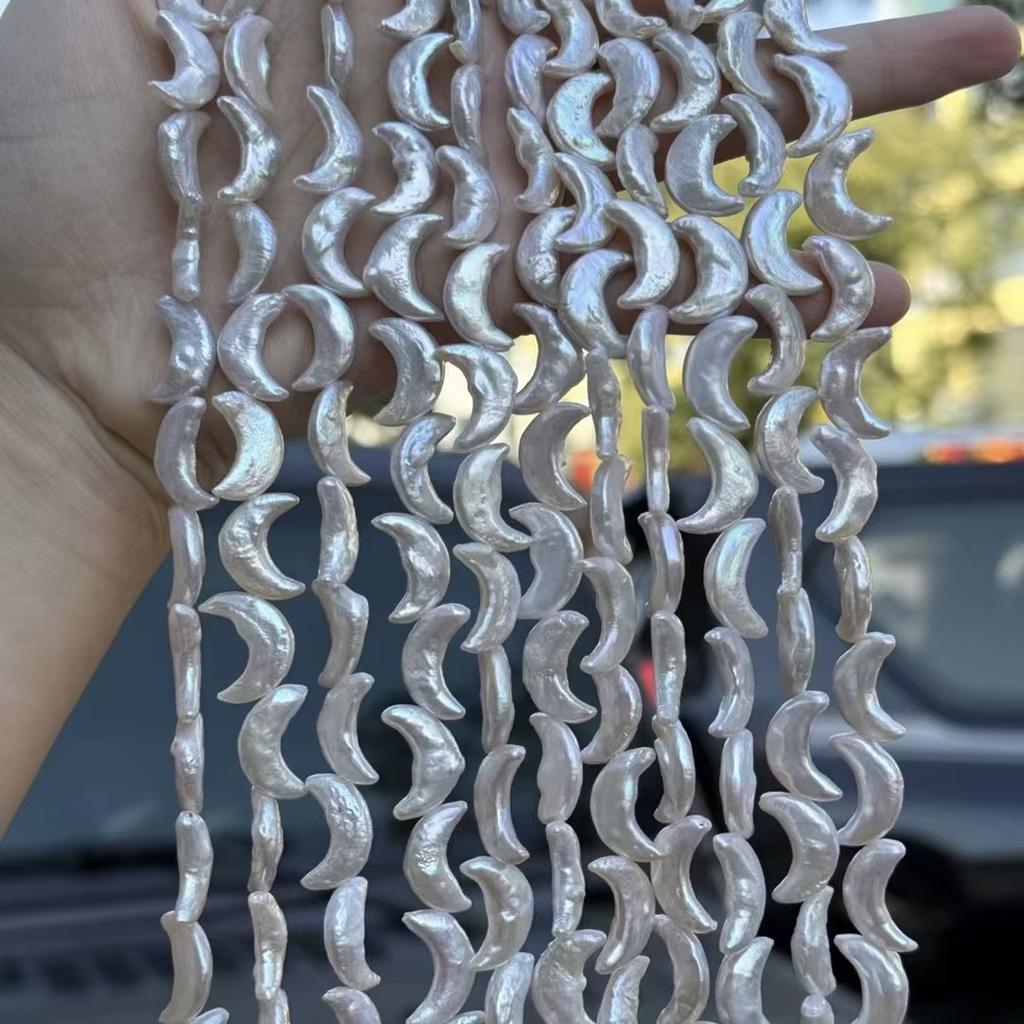 Frühling Sommer DIY Zubehör Mondförmige Perle 7x16mm Für Schmuckherstellung DIY Anhänger Ohrringe Halskette Zubehör