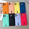 Candy Color Card Slot Holder Wallet Soft Case For iPhone 17 Air 16 15 14 Plus 13 12 11 17 Pro Max Shockproof Silicone Back Cover