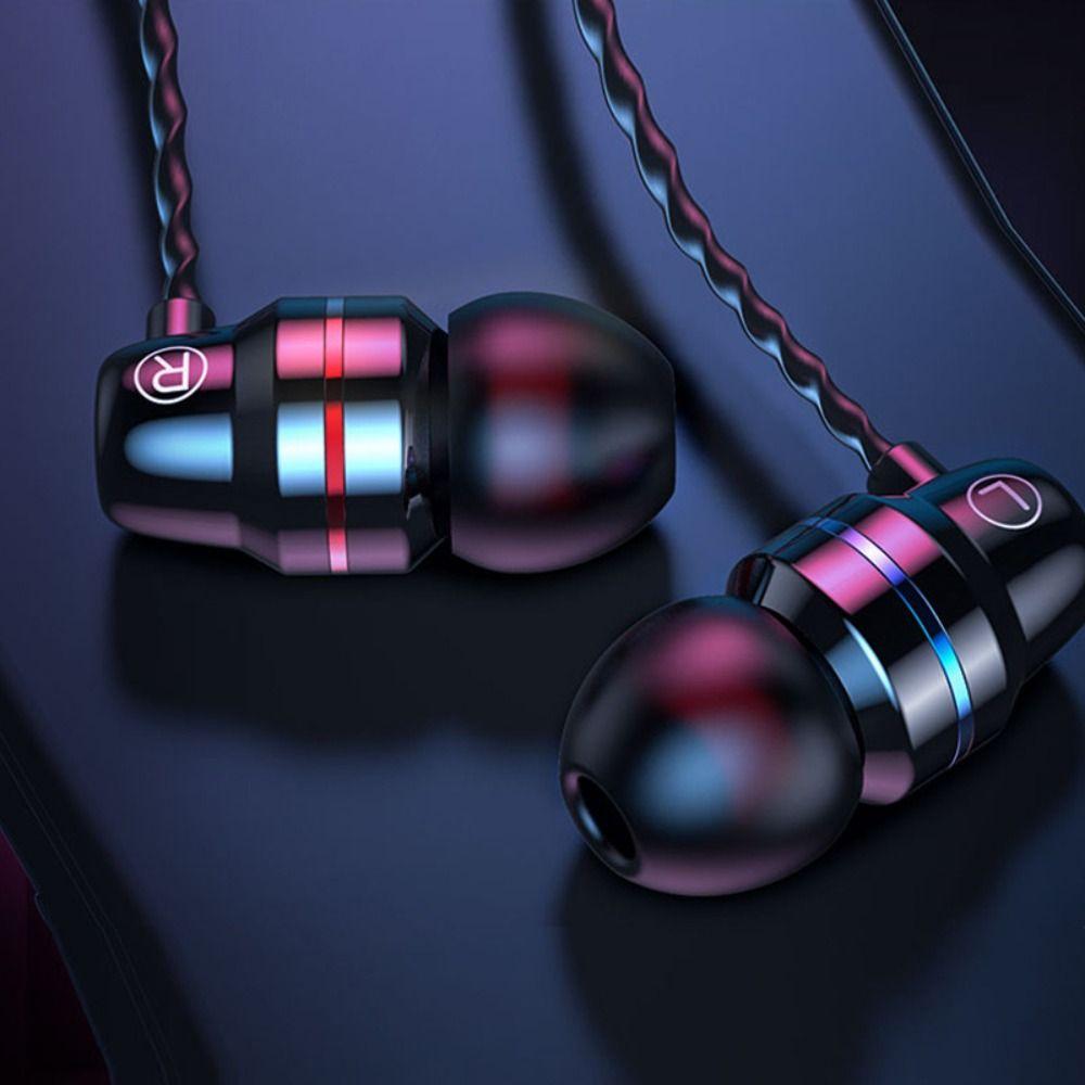 

in Ear In-ear Headphones 3.5mm Wired Headset Portable Earbuds золотий
