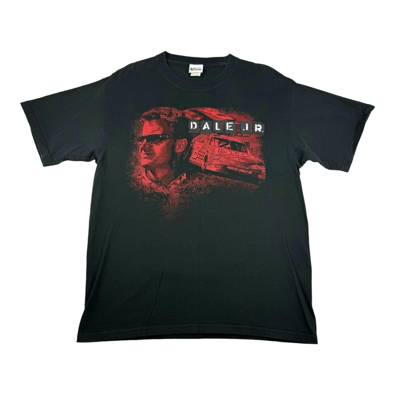 Vintage Chase Authentics Dale Earnhardt JR Two Sided Budweiser T-Shirt Large 2XL