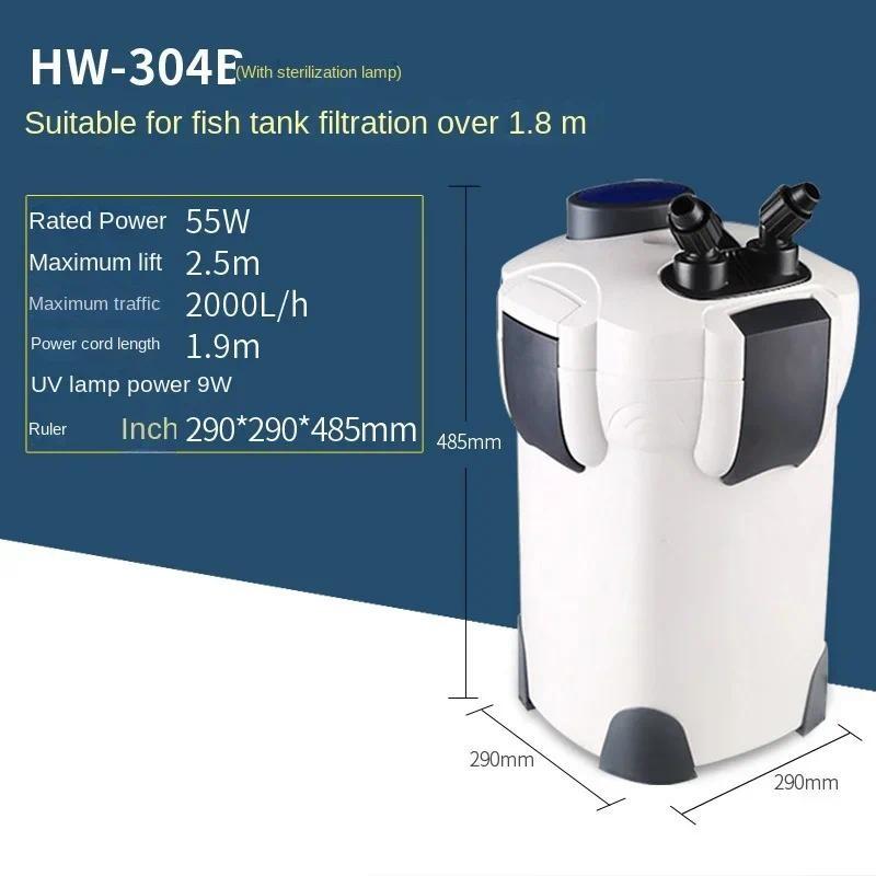 Fish Tank Cylinder Filter Bucket Aquarium Water Algae Purification External Filter Ultra-quiet Biochemical Filter Barrel
