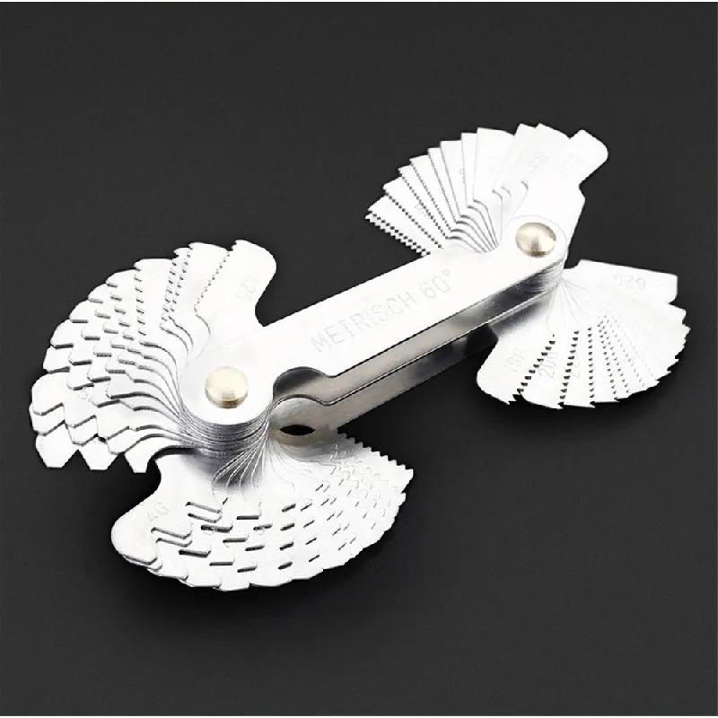 

Thread Pitch Gauge Screw Caliper Gage Measuring Set Metric & Inch & America Sae