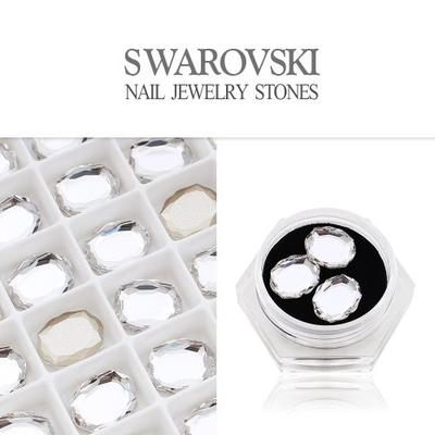 Baroque Mirror Crystal Nail Art Fancy Stone 3pcs DSJAF-4142-CR