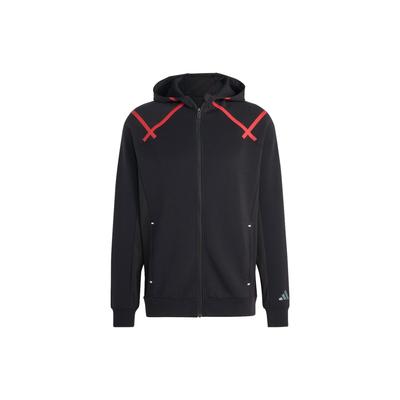 Colorblock Patchwork Kapuzenjacke Langarm Herren Oberbekleidung Schwarz HS7473