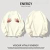 American High Street Friendly Middle Finger Loose Round Neck Sweater Unisex Autumn/Winter Trendy Sweatshirt