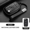 Keyless Leather Car Flip Key Case Cover For VW Volkswagen Polo Golf Passat Beetle Tiguan Skoda Octavia Kodiaq Seat Leon Altea