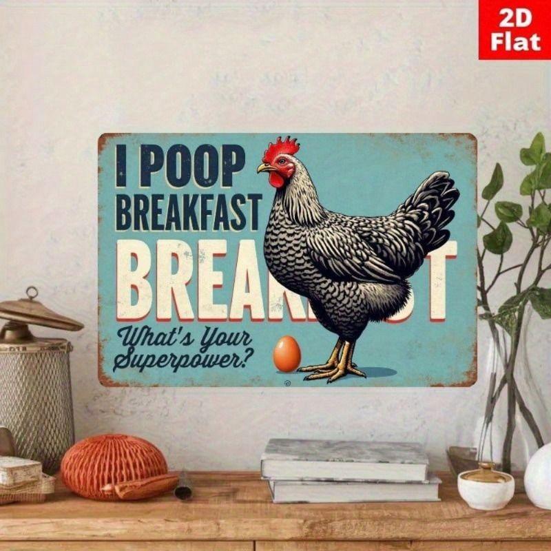 Retro Metal Tin Sign Wall Art Home Decor Vintage Plaque