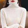 Women Turtleneck Sweater 100% Merino Wool Cashmere Sweaters Knitted Pullover Winter Female Jumper Knit Top