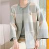 2pcs Fall Winter Women's Knitted Tops Set Plus Size Knitted Cardigan Pullover Sweater Two-Piece Set Open-front Cardigan Jacket Knitted Sweater Outfits