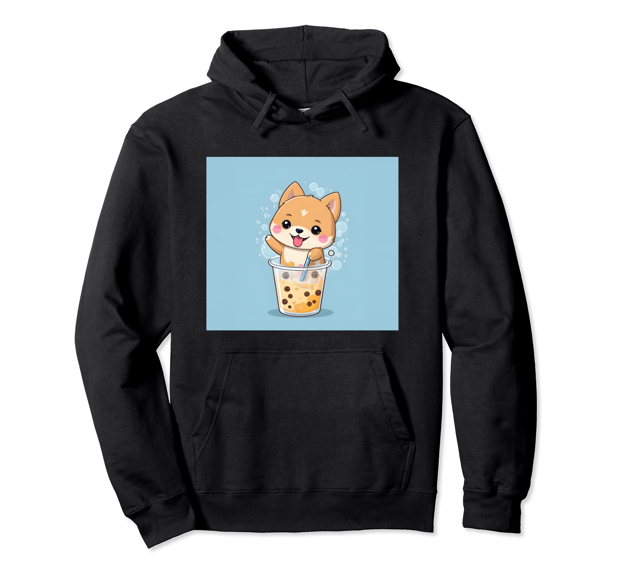 

shiba bubble things принт толстовка милая, собака, ину, боба, чай, милый, чёрный