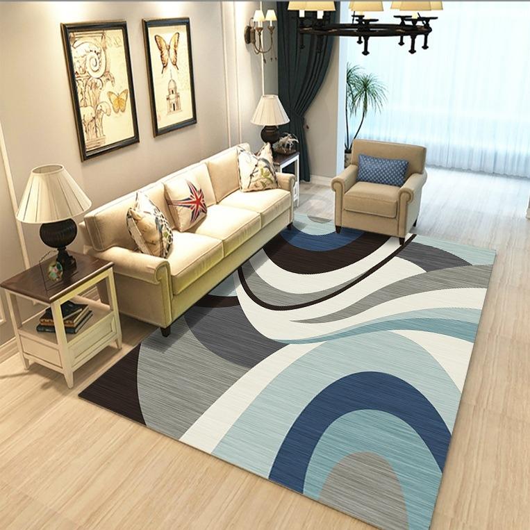 Nordic Geometry Carpet for Home Living Room Bedroom Sofa Doormat Decor Large Area Rug Non-slip Floor Mat  Modern Print Fashion