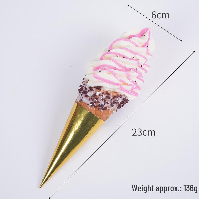 Simulation Hot Milk Treasure Ice Cream Cone Toy Decoration