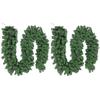2.7M Artificial Wreath Artificial Christmas Garland Bushy Pine Decoration 180/220 Tips Green for Wall Fireplace