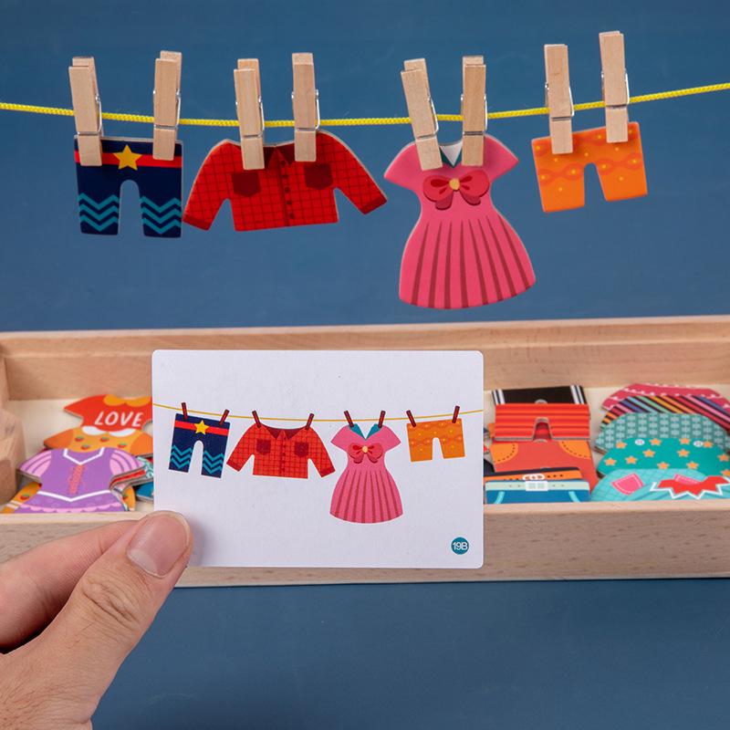 Montessori Wooden Dress-Up Puzzle Game for Kids: Changeable Outfits for Boys & Girls