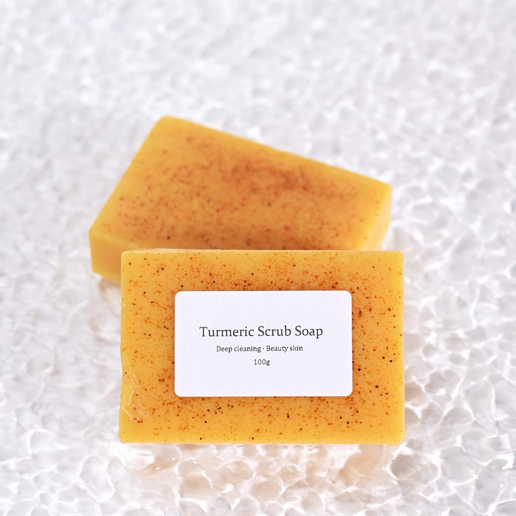 1PC Turmeric Kojic Acid Soap Glutathione Soap Handmade Soap Cleansing Bath Soap Essential Oil Soap Soap