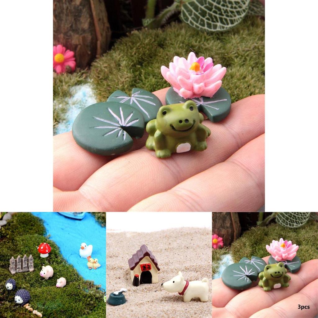 Charming Mini Animals Resin Ornaments For Delightful Fairy Garden Decoration