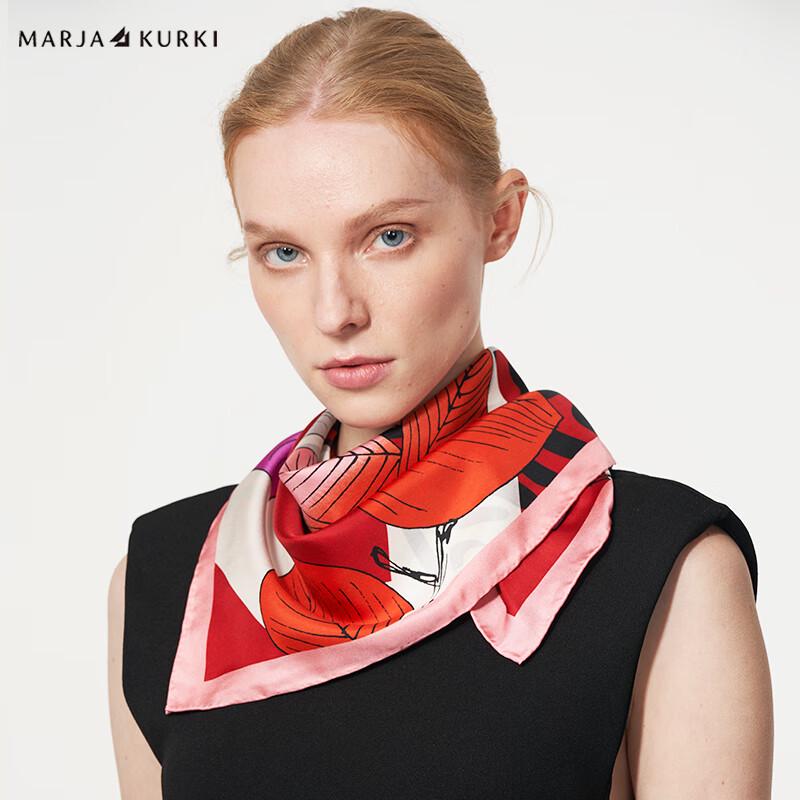 MARJA KURKI Embrace Nature Mulberry Silk Square Scarf for Women