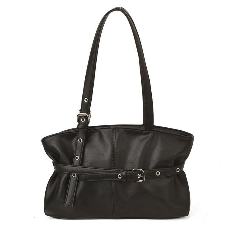 IELGY Retro Casual Large-Capacity Shoulder Bag Simple Fresh Commuter Bag